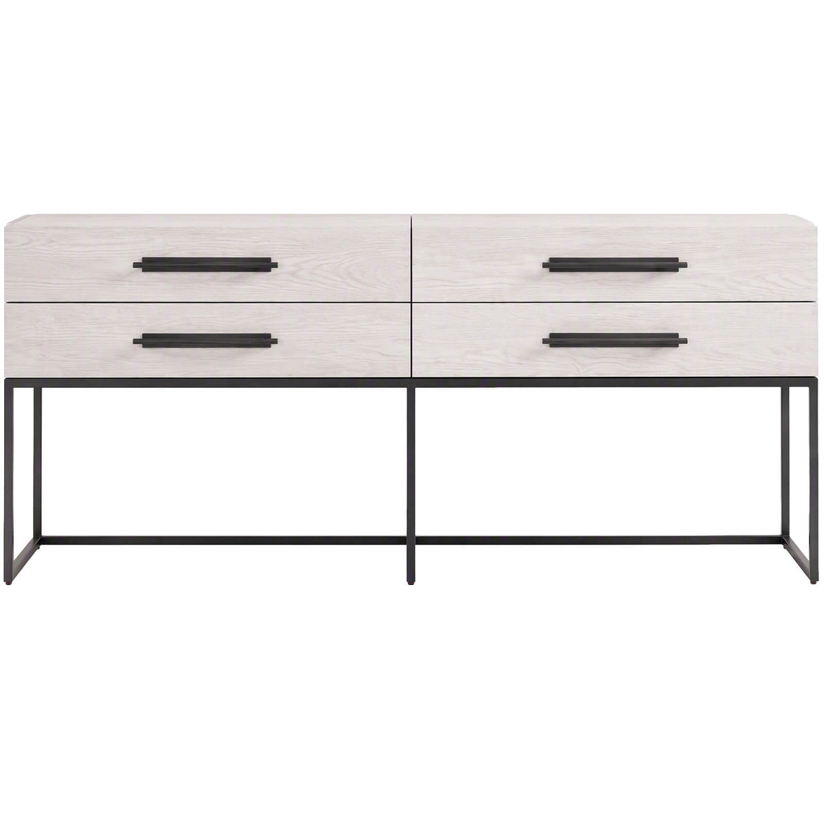 River Rock Metal Base Console Table