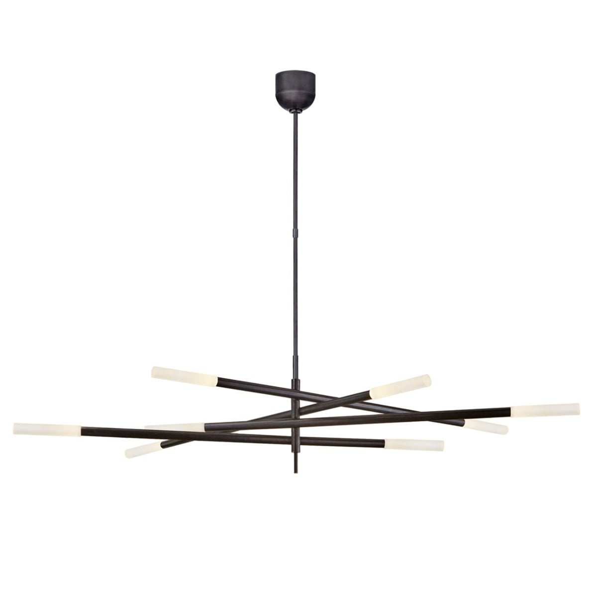 Rousseau Grande Eight Light Articulating Chandelier | Brass