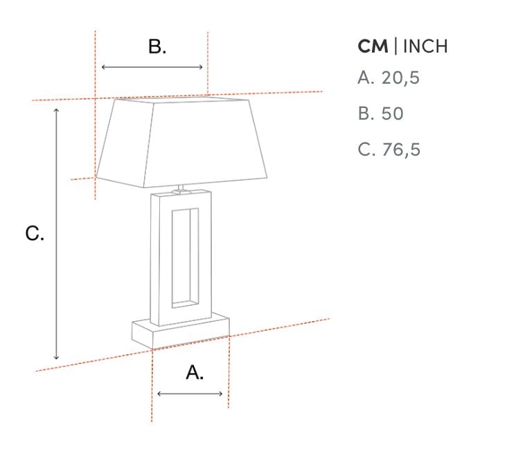 Brass & Granite Table Lamp Fogalia Feather with Illusion Black Shade