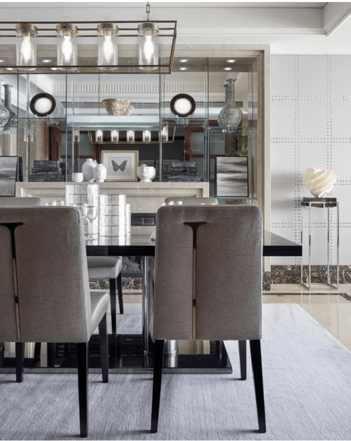 Presidio Large Linear Lantern | Polished Nickel