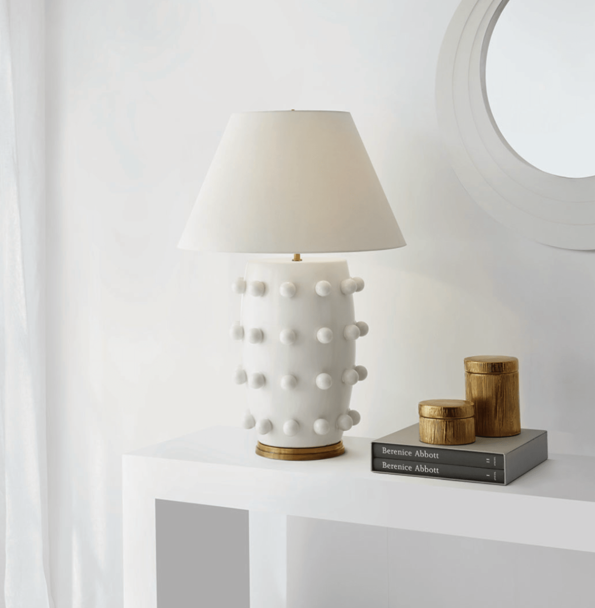 Linden Table Lamp Large | Plaster White