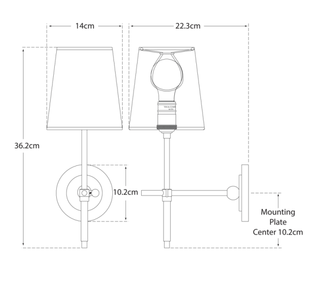 Bryant Wall Light | Bronze