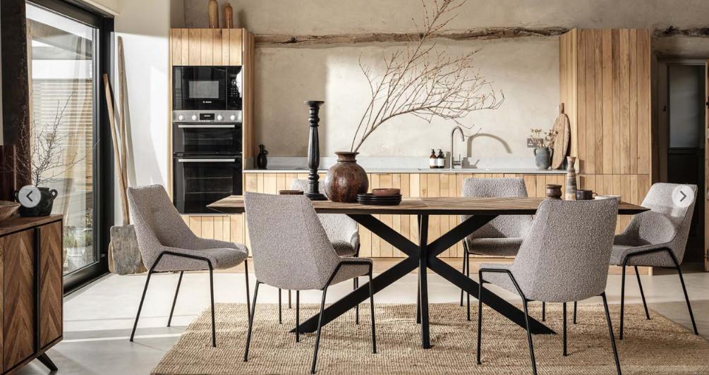 Chipping Campden Parquet Dining Table - 200cm