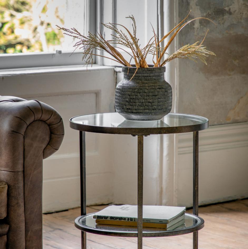 Eastern Vase Wide Black