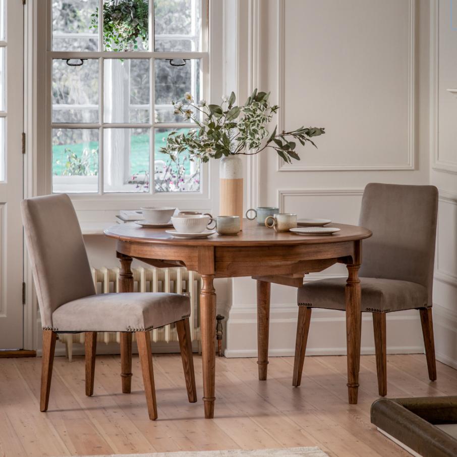 Windsor Round Extending Dining Table - 120-160cm