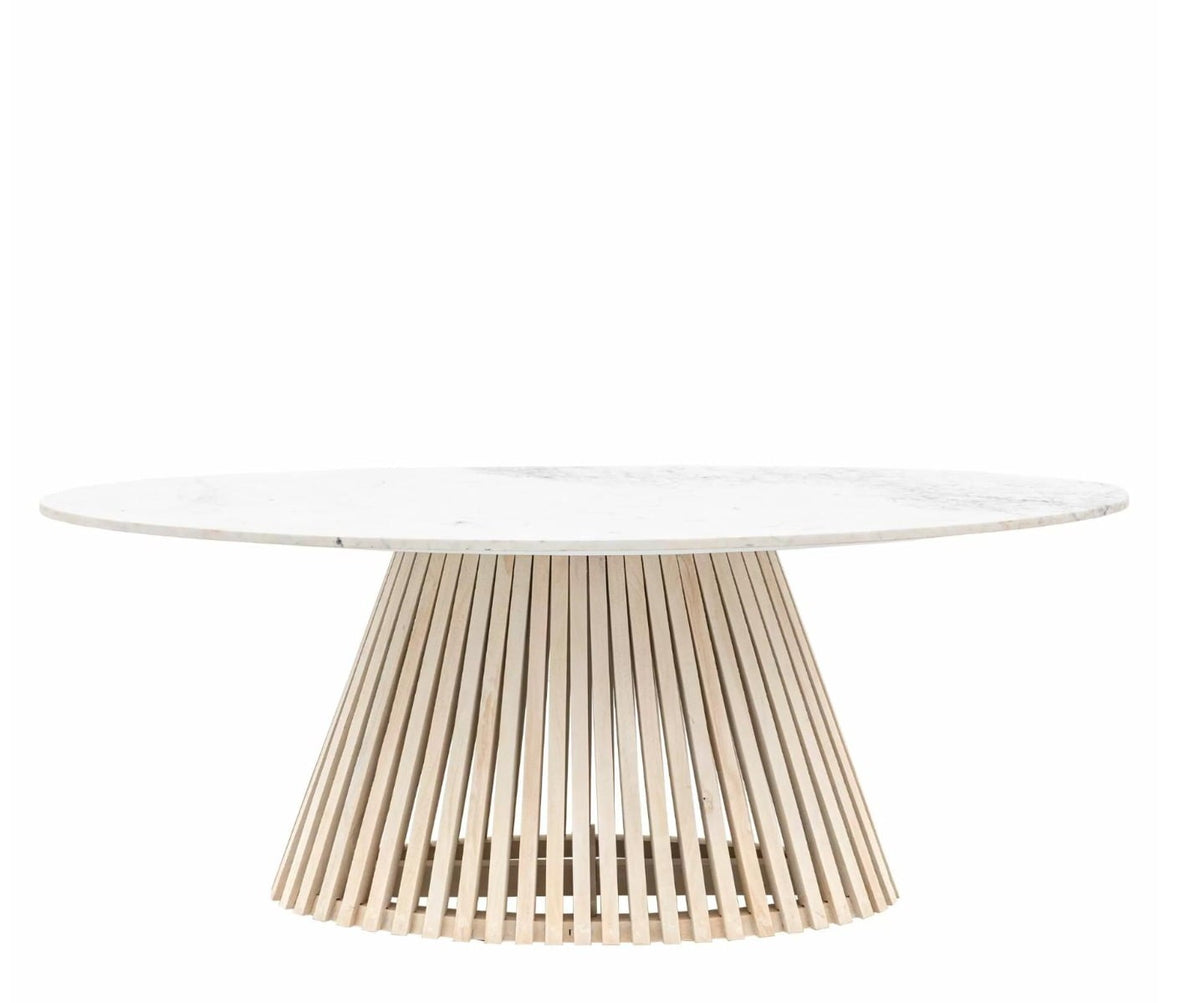 Pickett Marble Oval Dining Table - 200cm