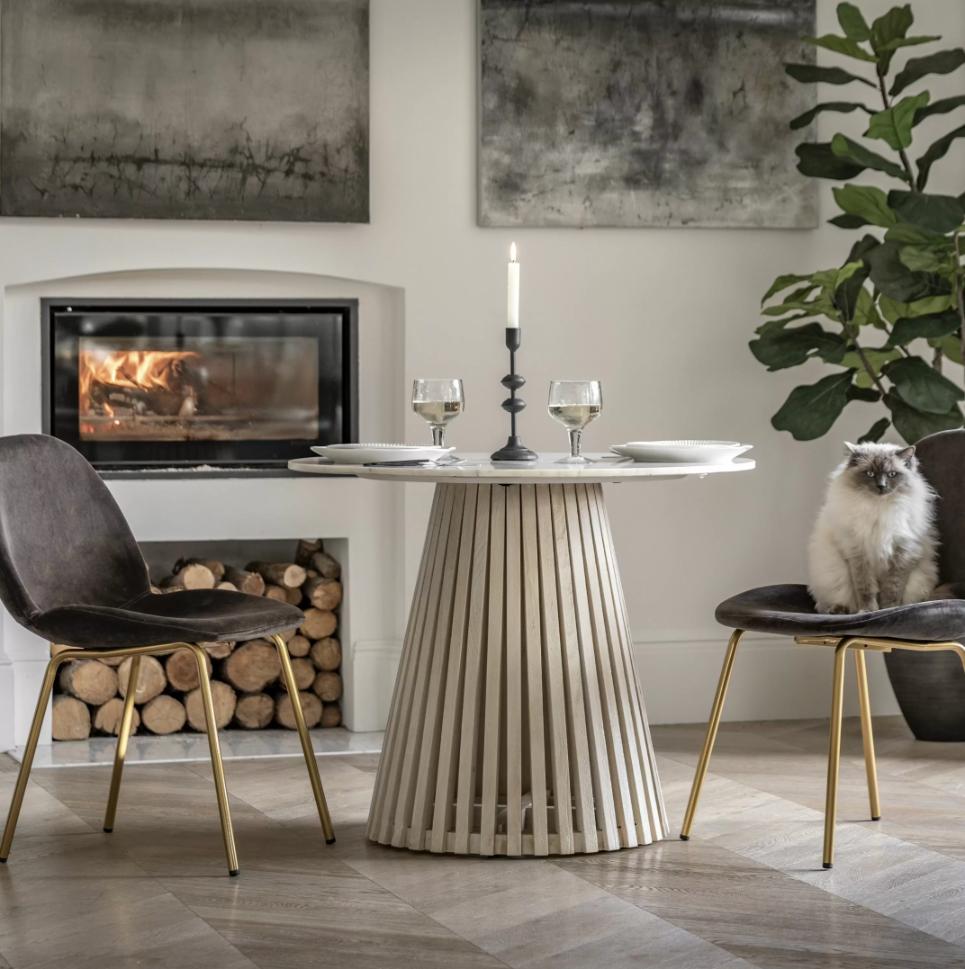 Pickett Round Dining Table - 90cm