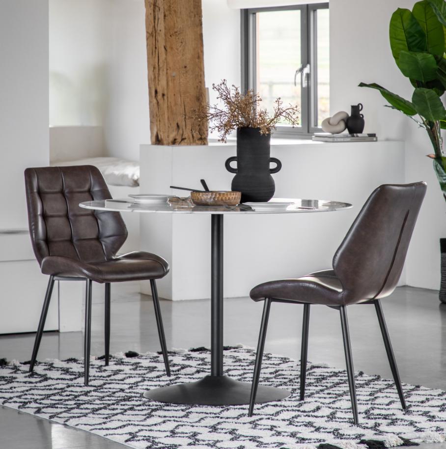 Jace Dining Chair in Brown - Set of 2