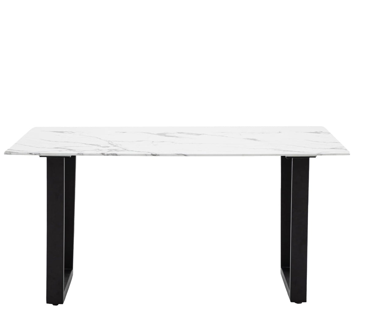 Enzo Dining Table White Marble Effect - 160cm