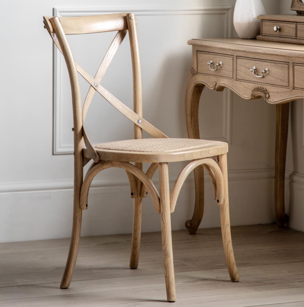 Barista Chair in Natural Rattan - Set of 2