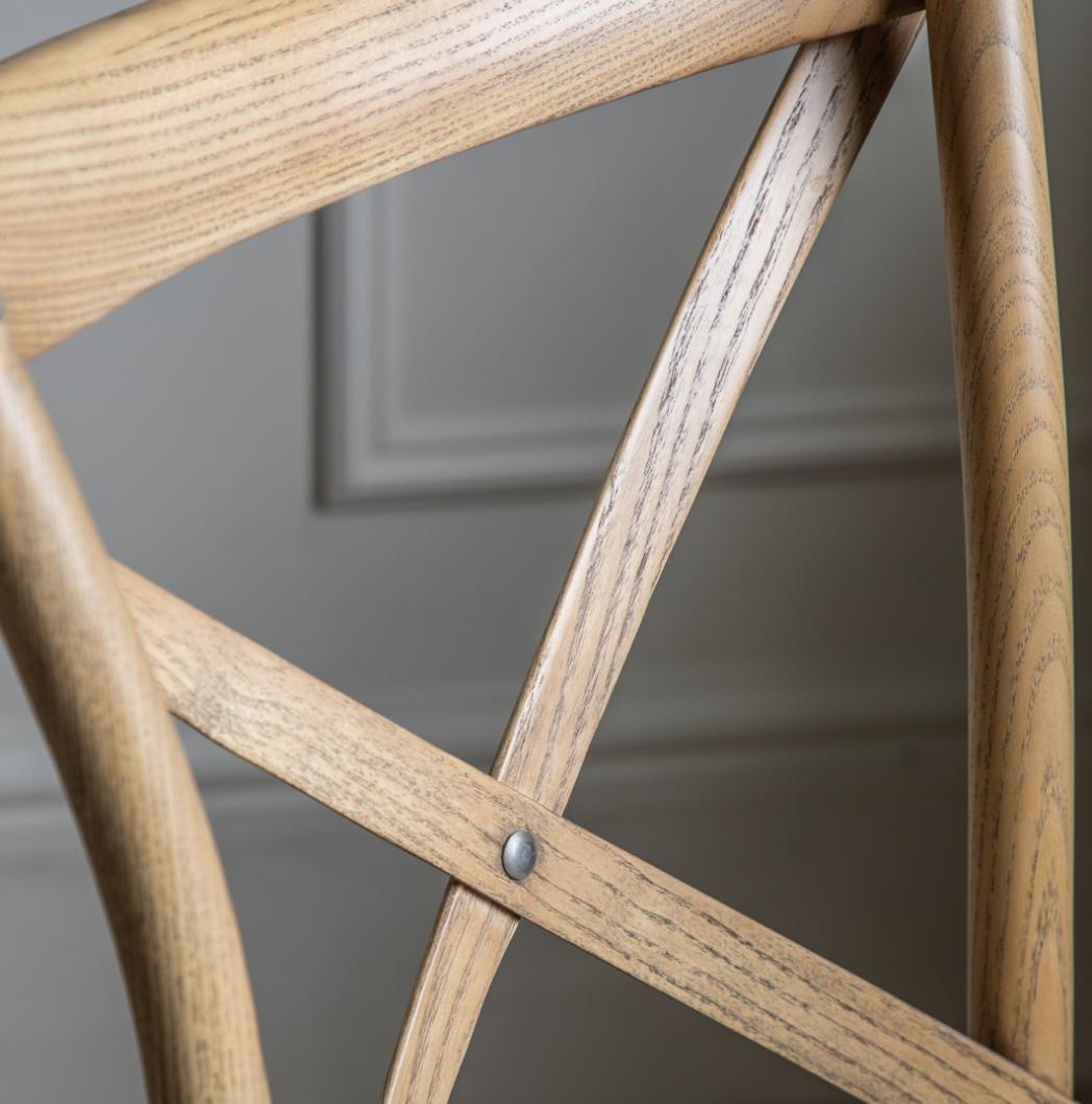 Barista Chair in Natural Rattan - Set of 2