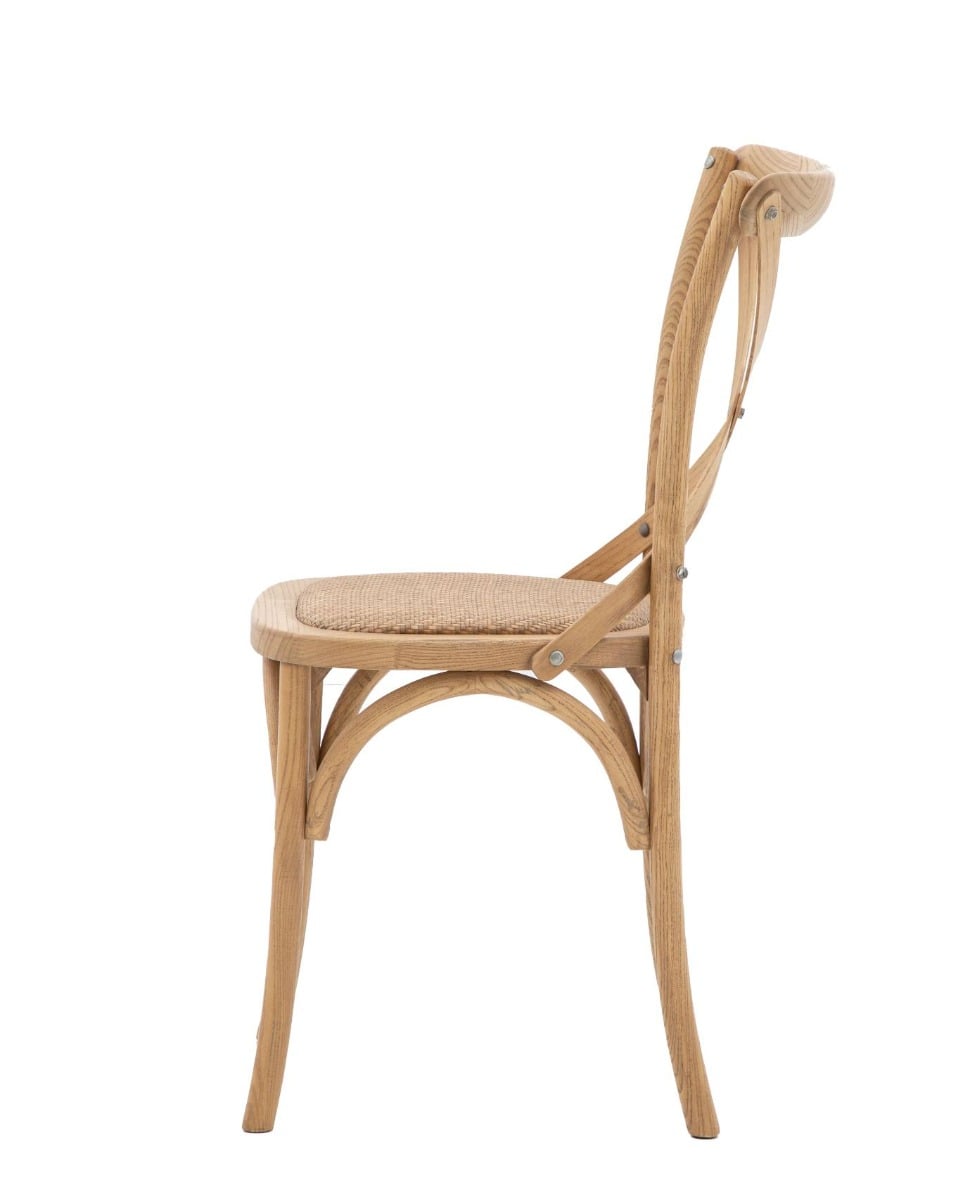 Barista Chair in Natural Rattan - Set of 2