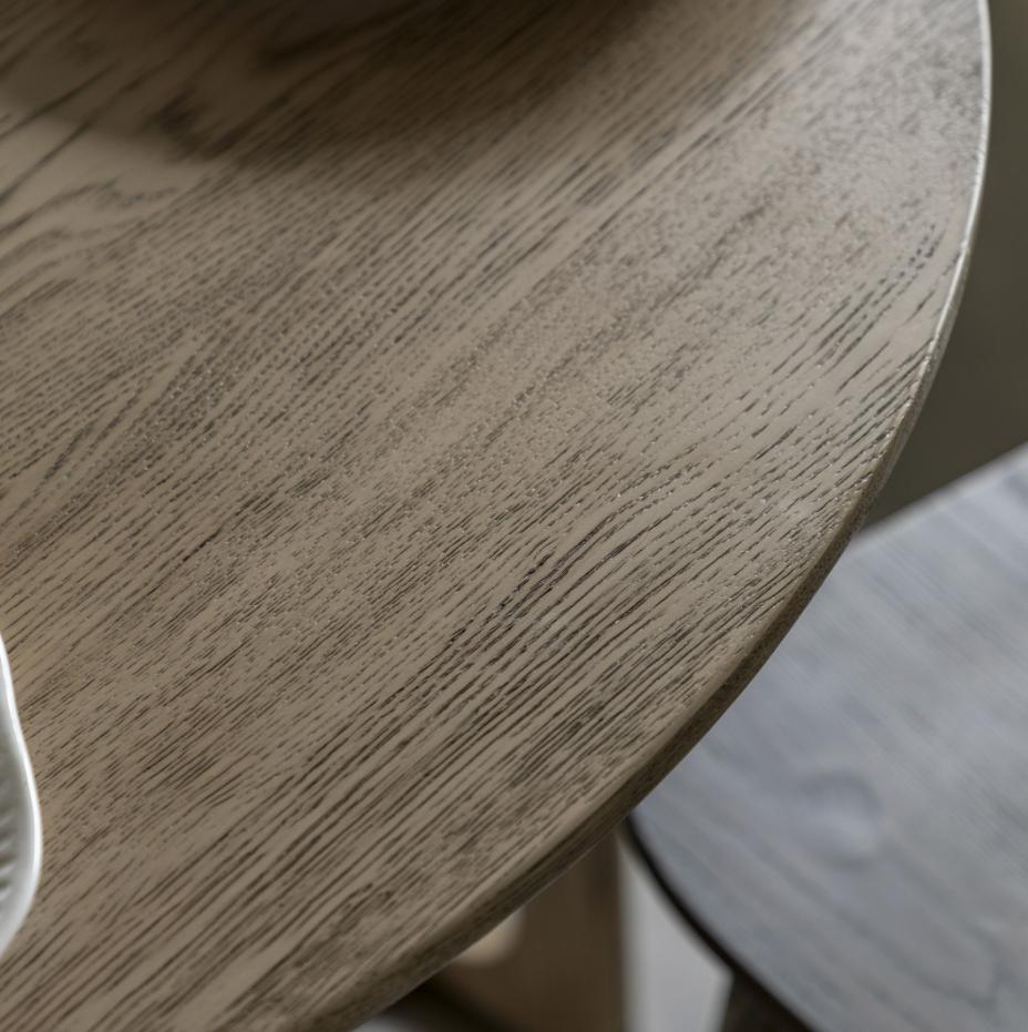 Nordia Folding Dining Table in Smoked - 100cm