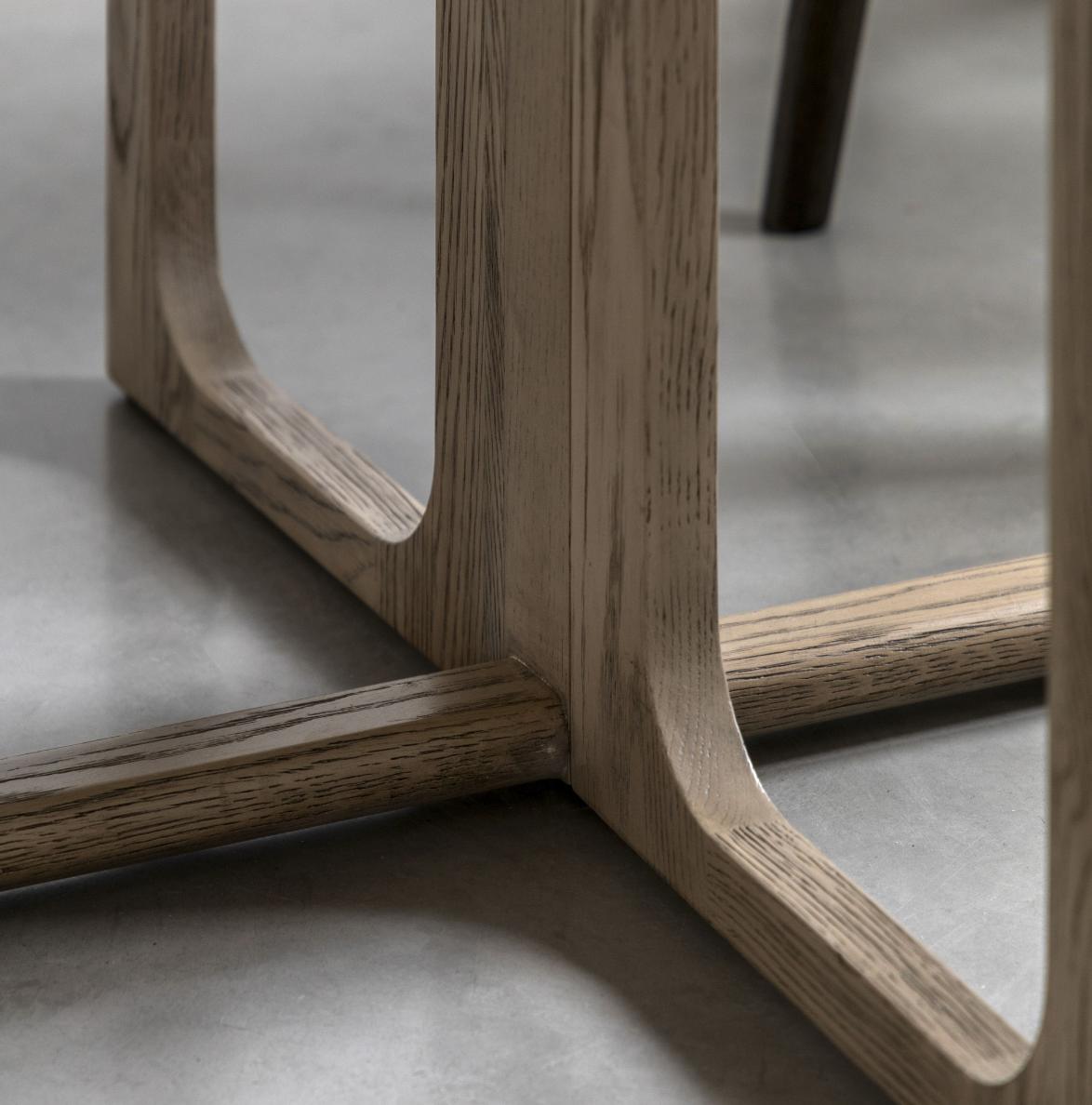 Nordia Folding Dining Table in Smoked - 100cm