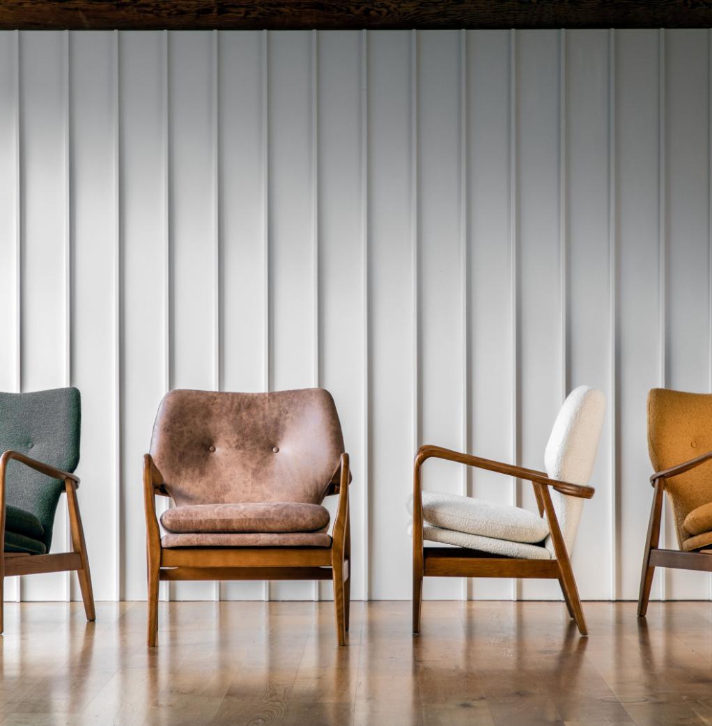 Olska Armchair Brown Leather