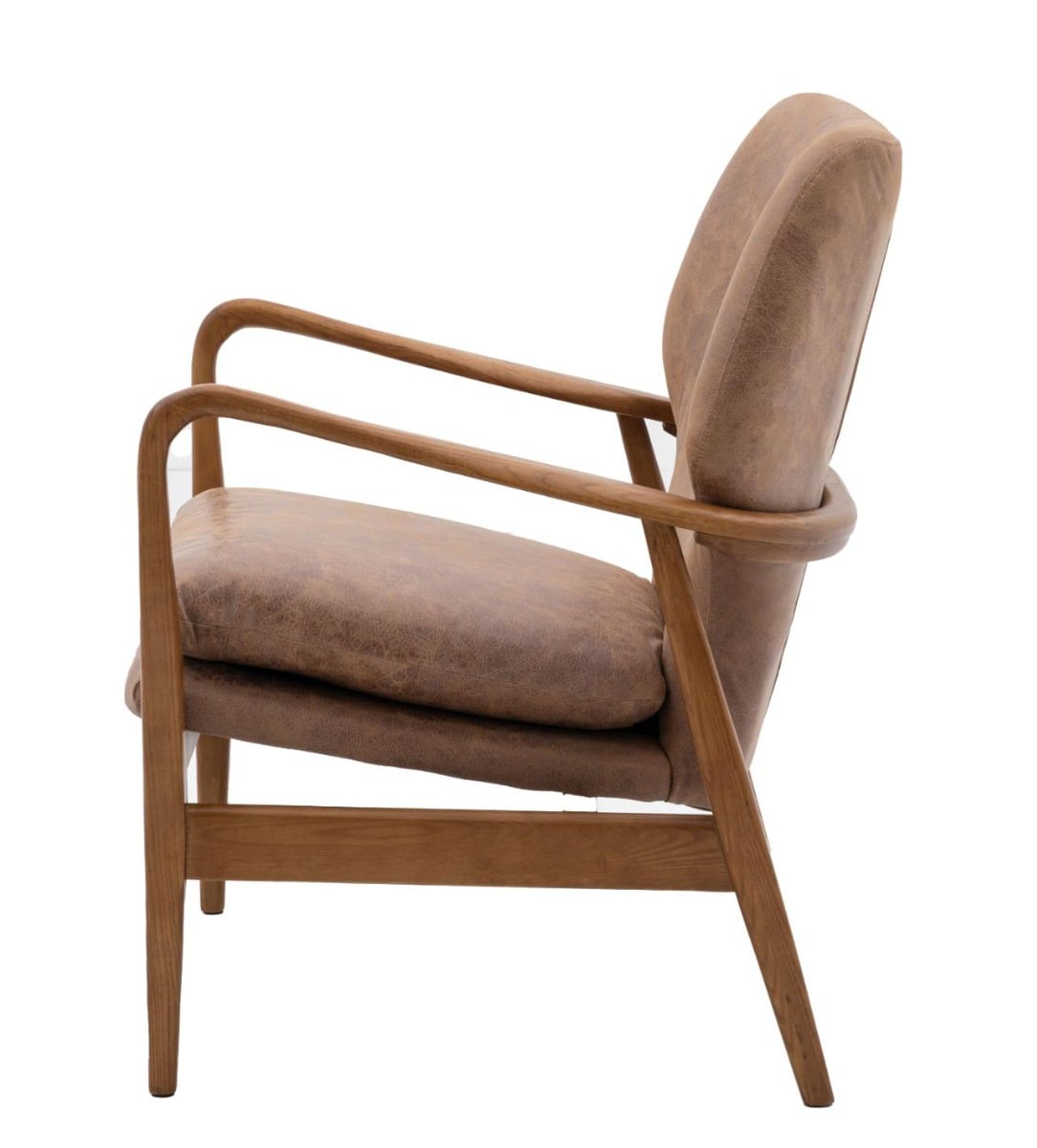 Olska Armchair Brown Leather