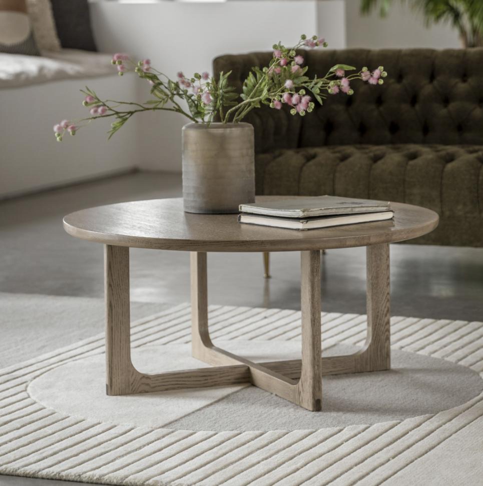 Nordia Round Coffee Table Smoked