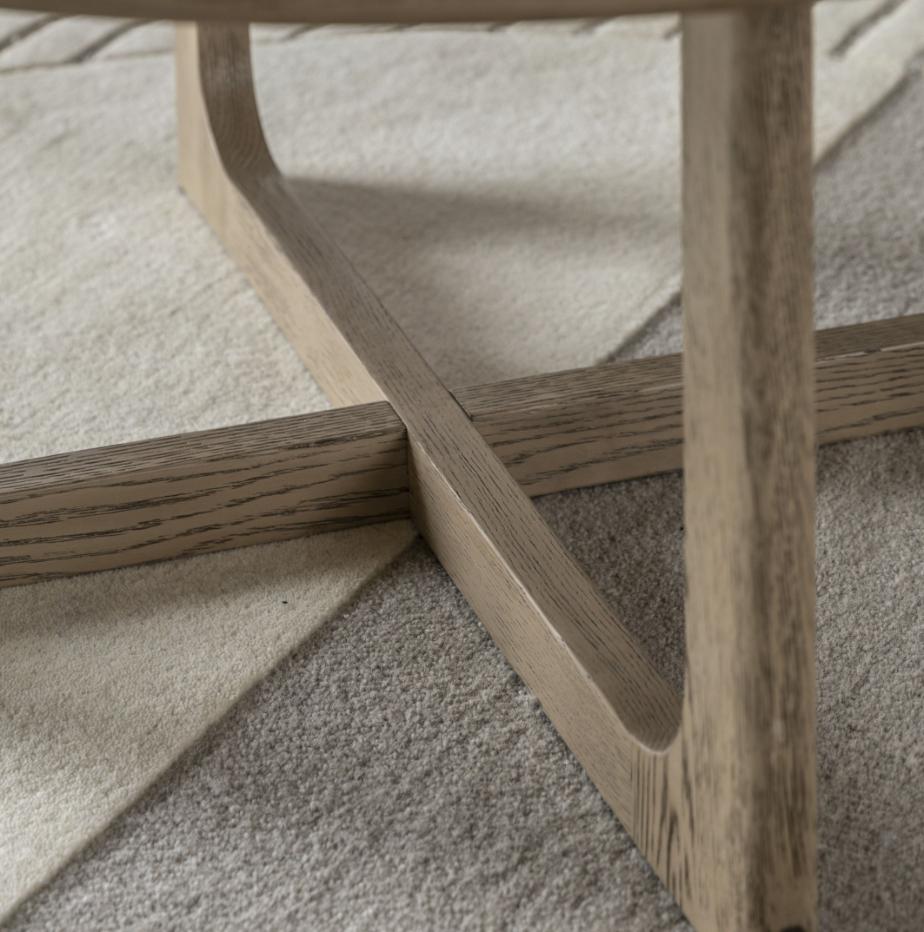 Nordia Round Coffee Table Smoked