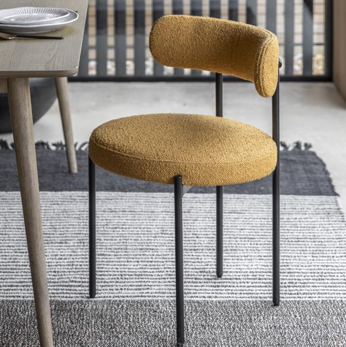 Avey Dining Chair in Ochre
