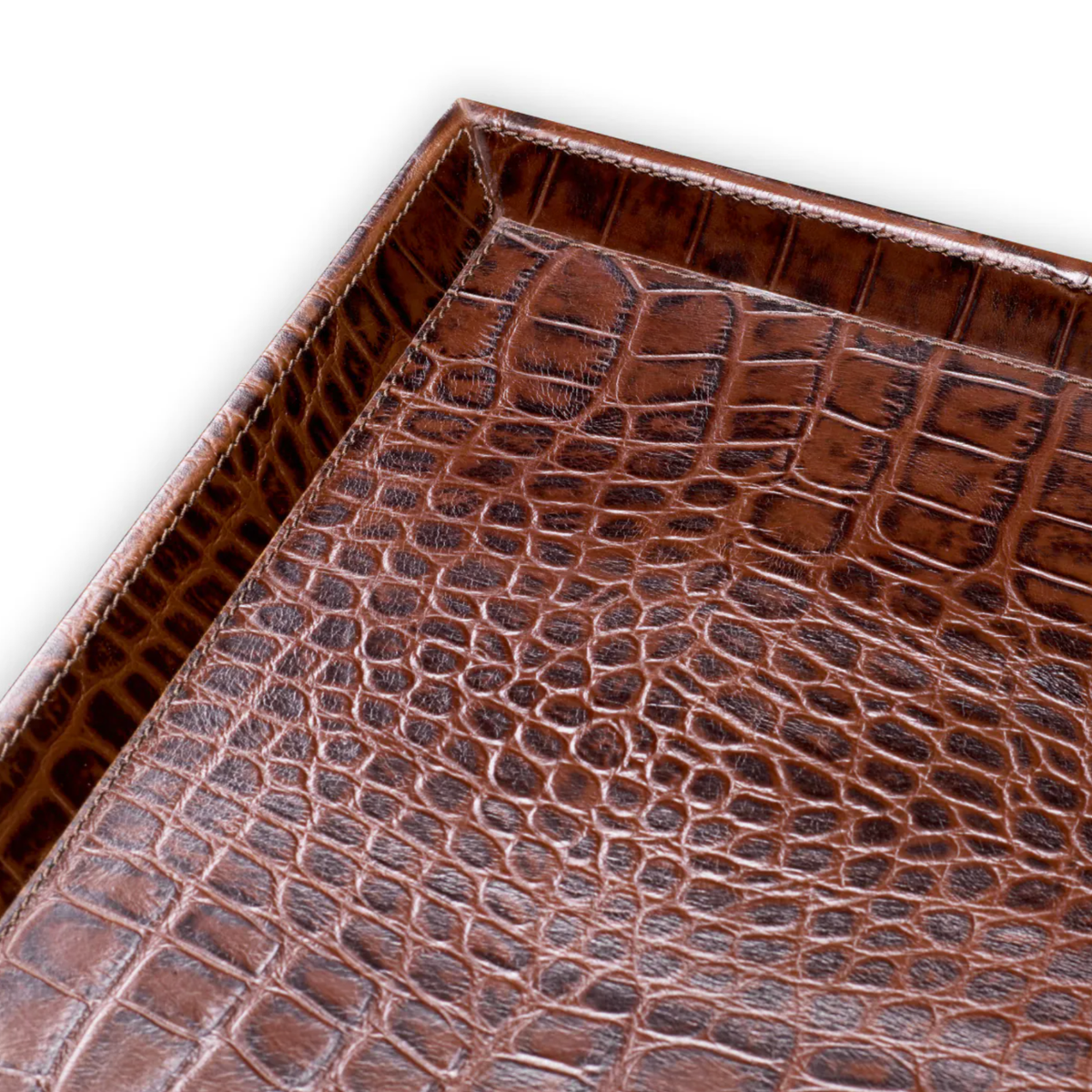 Desk Tray Scaleo in Brown Set of 2