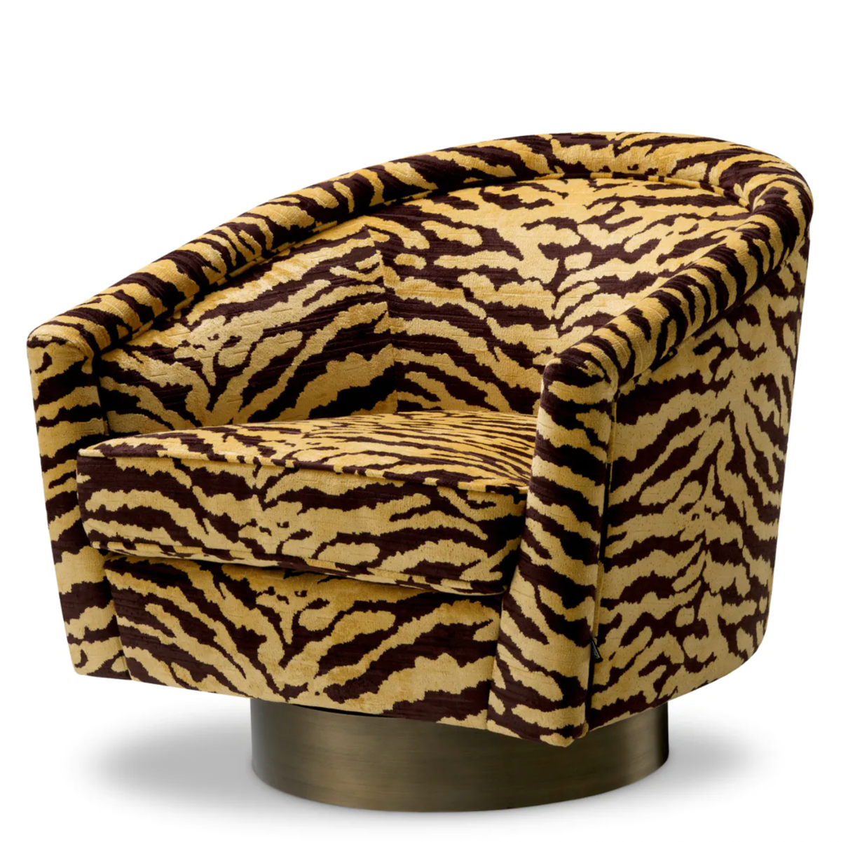 Swivel Chair Catene in Tigris Brown