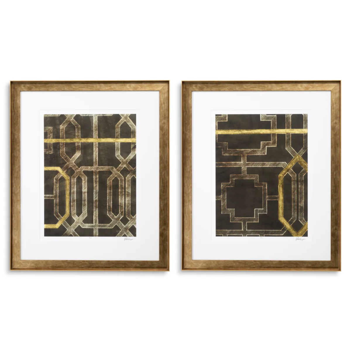 Trellis Pattern by Ethan Harper - Set of 2