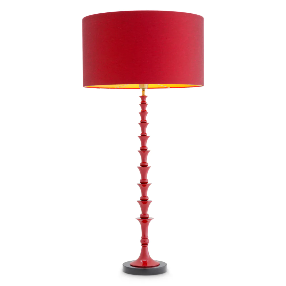 Table Lamp Arabella in Bordeaux Red