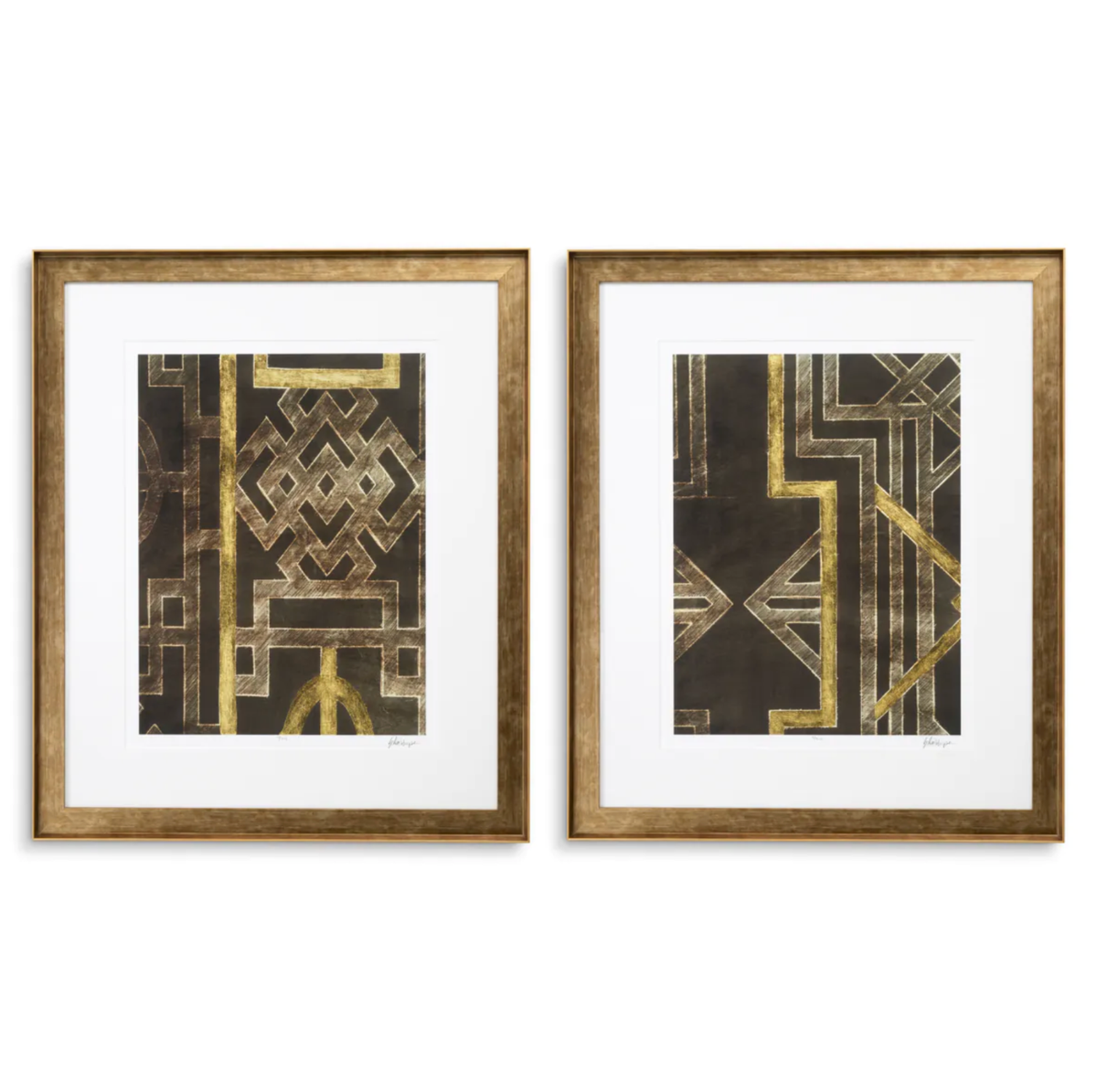 Print Trellis Pattern by Ethan Harper - Set of 2