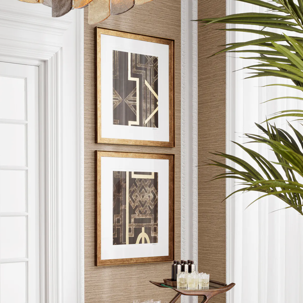 Print Trellis Pattern by Ethan Harper - Set of 2