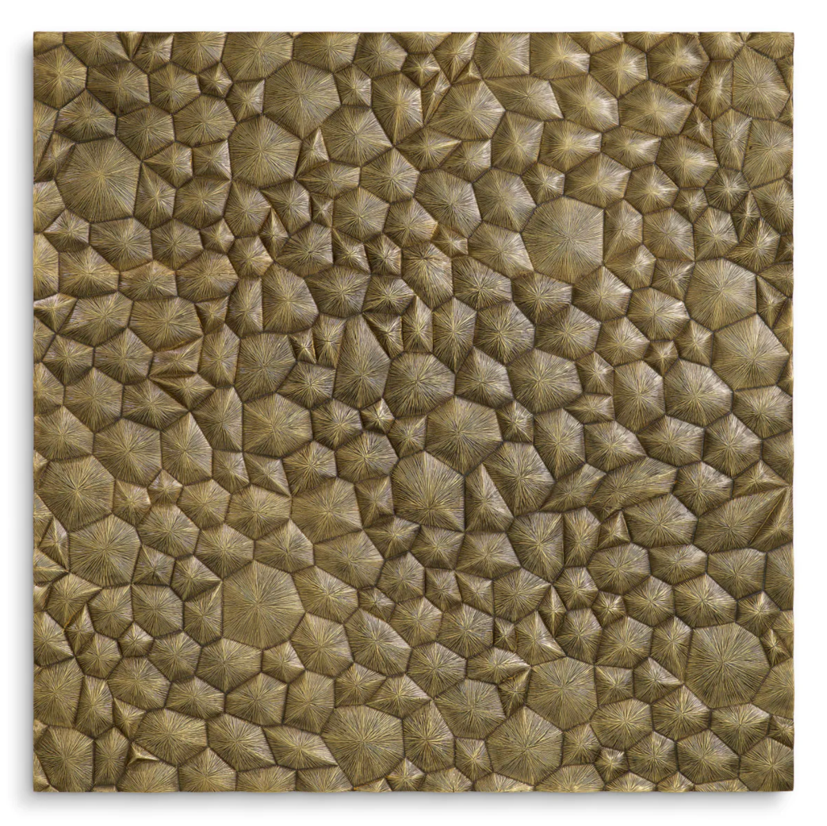 Ultimo Wall Object in Vintage Brass