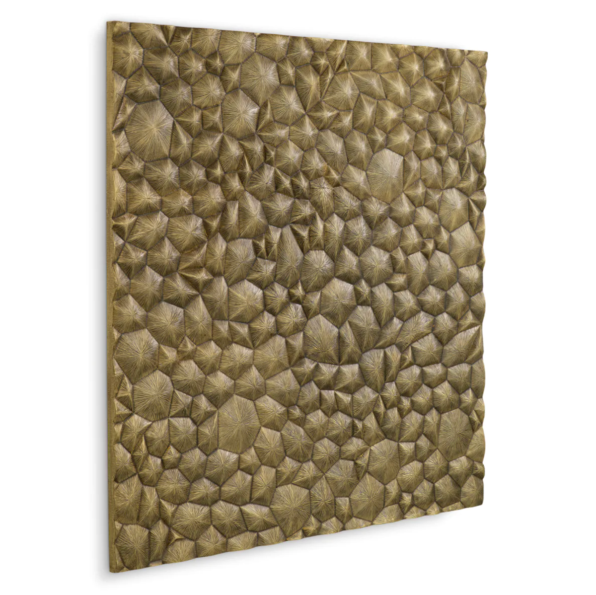 Ultimo Wall Object in Vintage Brass