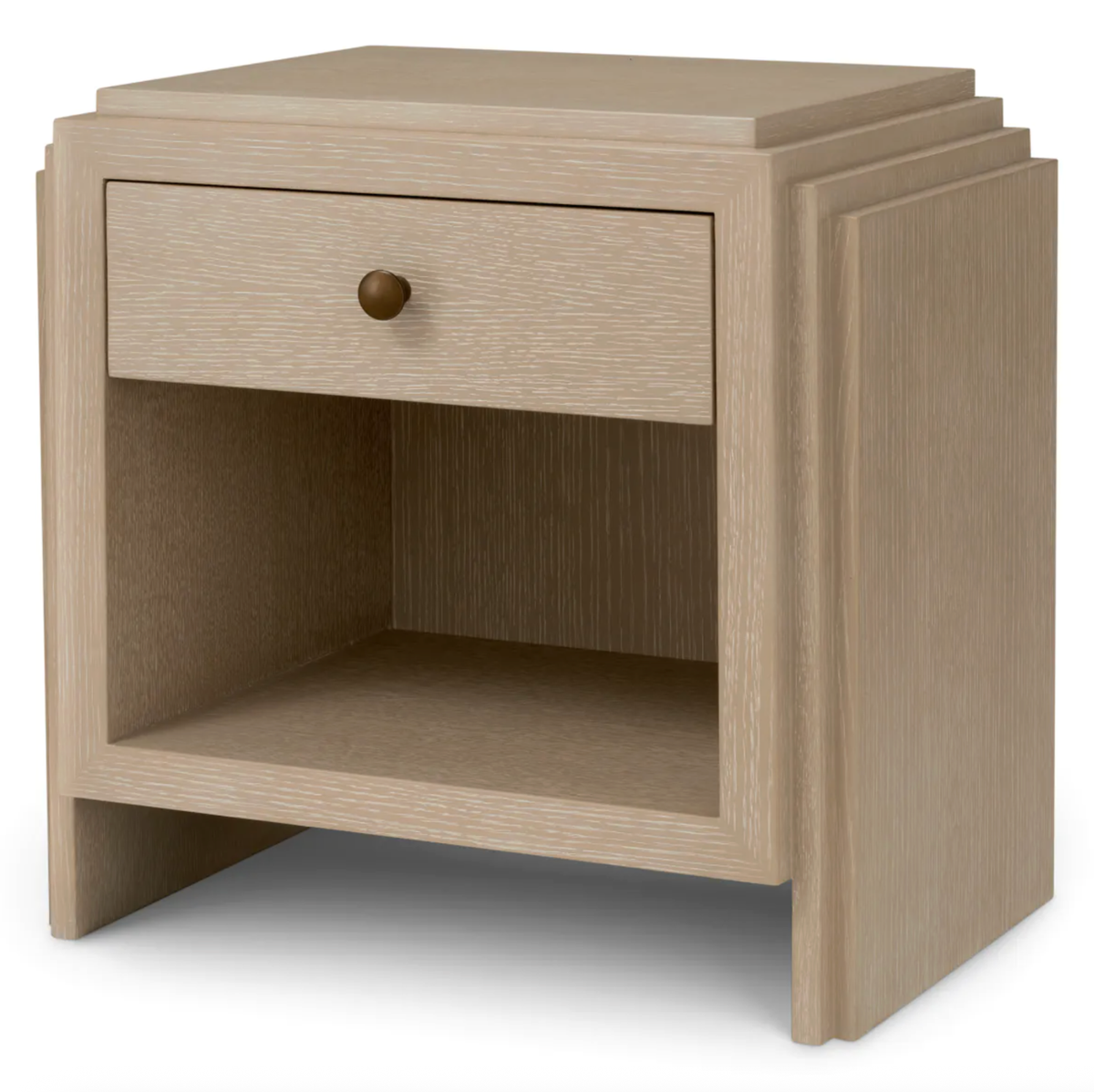 Nightstand ArtDeco in Washed Oak