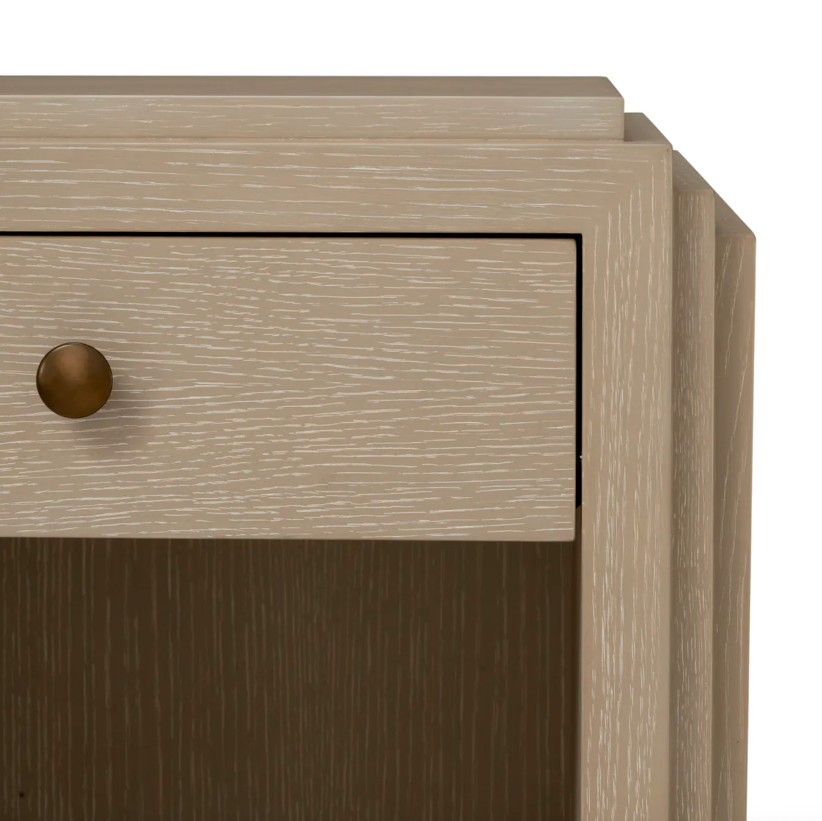 Nightstand ArtDeco in Washed Oak