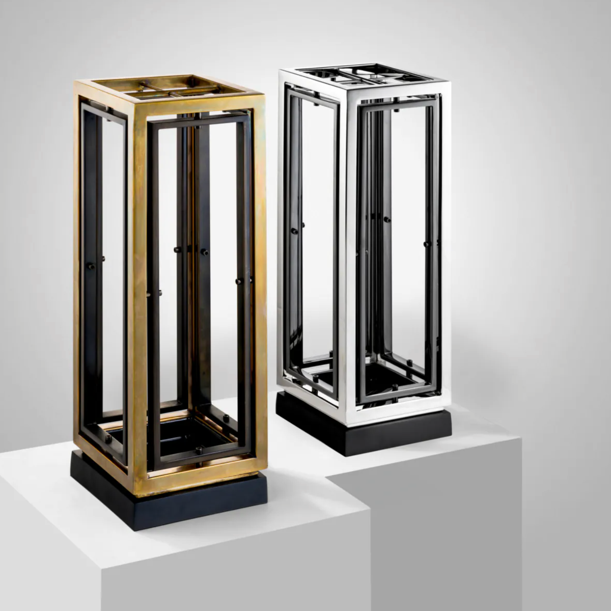 Blackrock Umbrella Stand in Antique Brass
