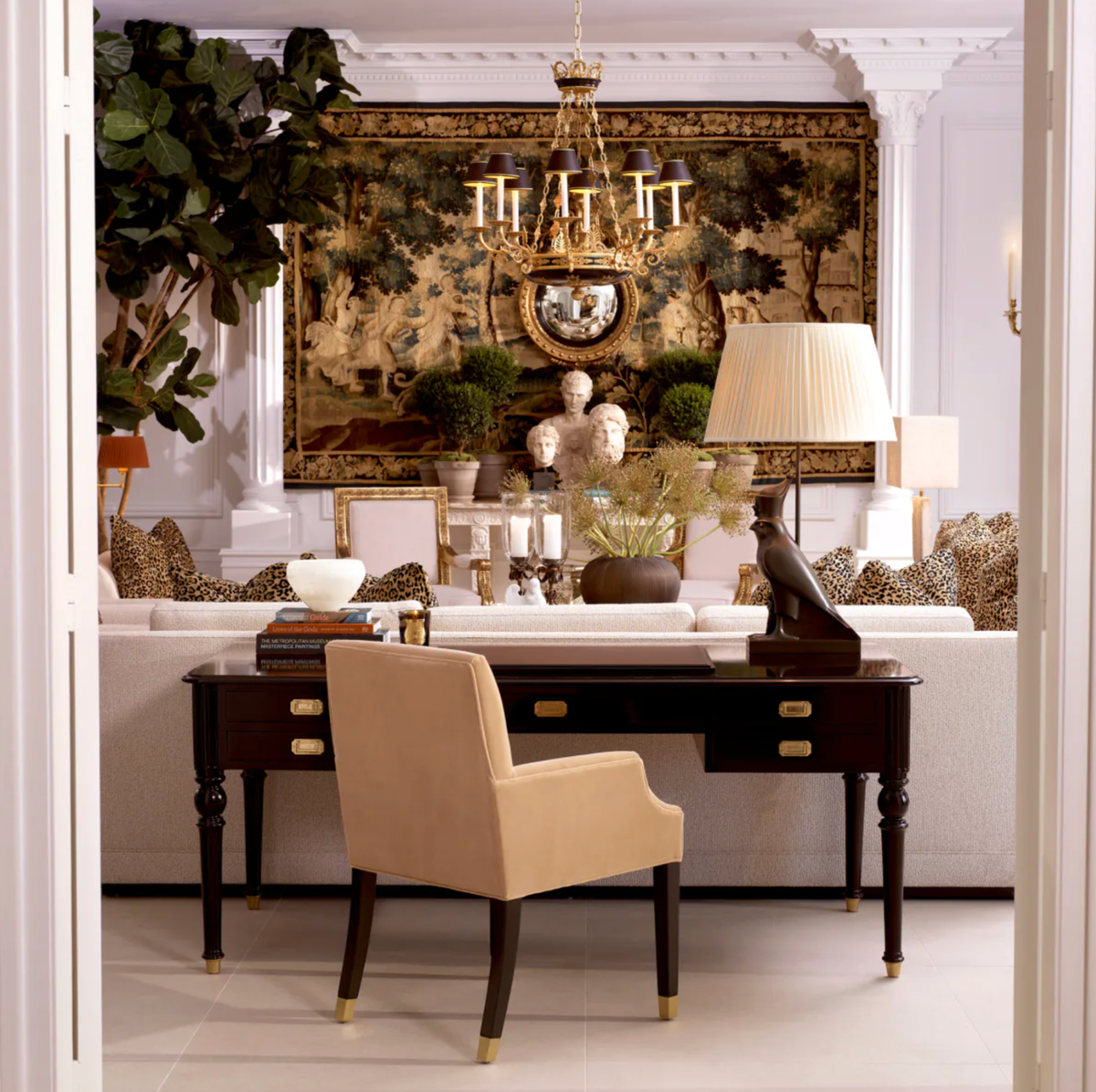 Palais Chandelier in Antique Gold
