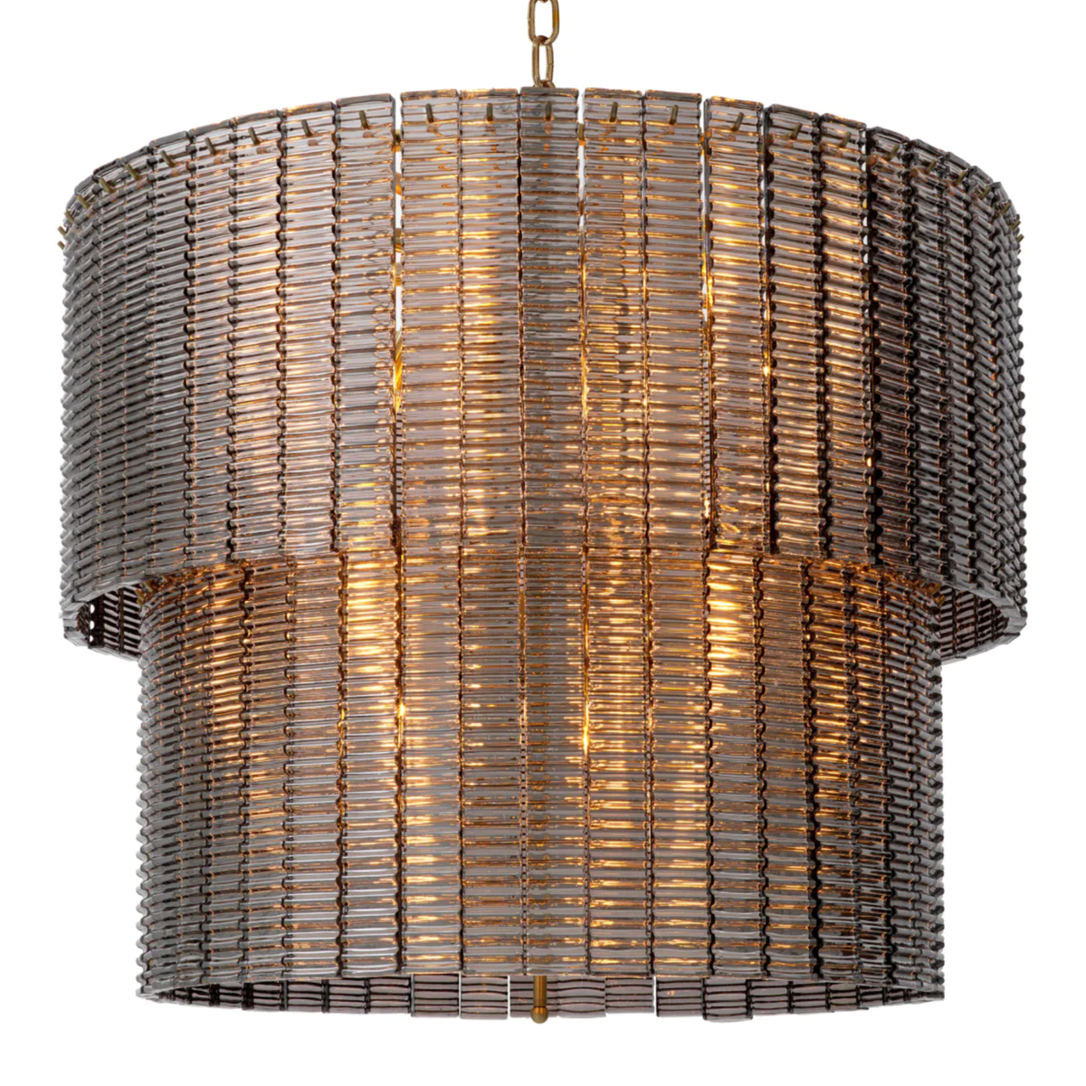 Imperial Chandelier with Smoked Glass - Double