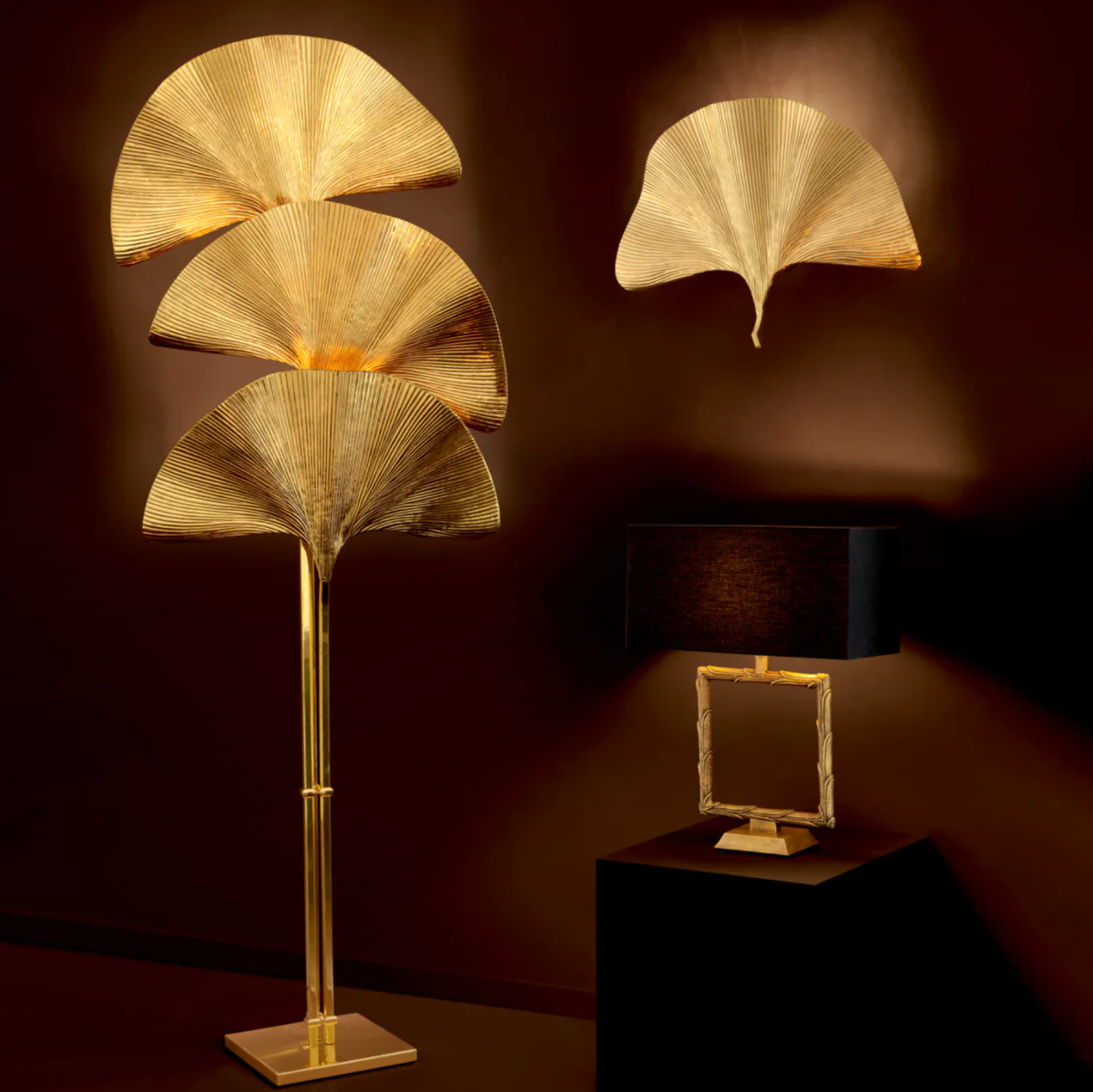 Las Palmas Wall Light in Polished Brass