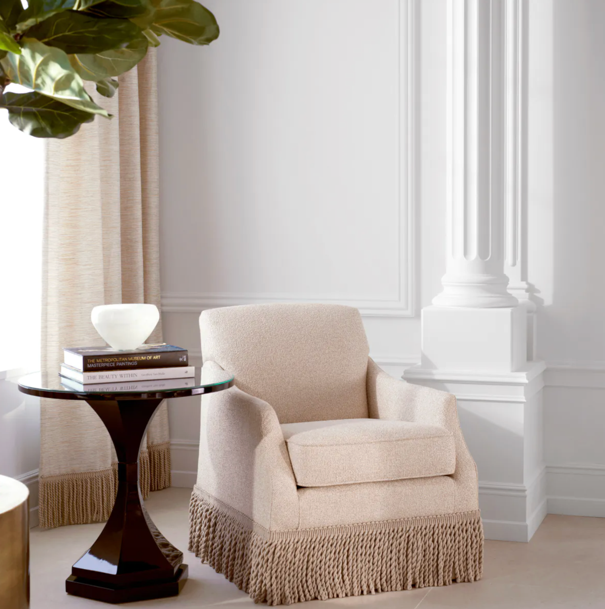 Madison Swivel Chair in Palmer Beige