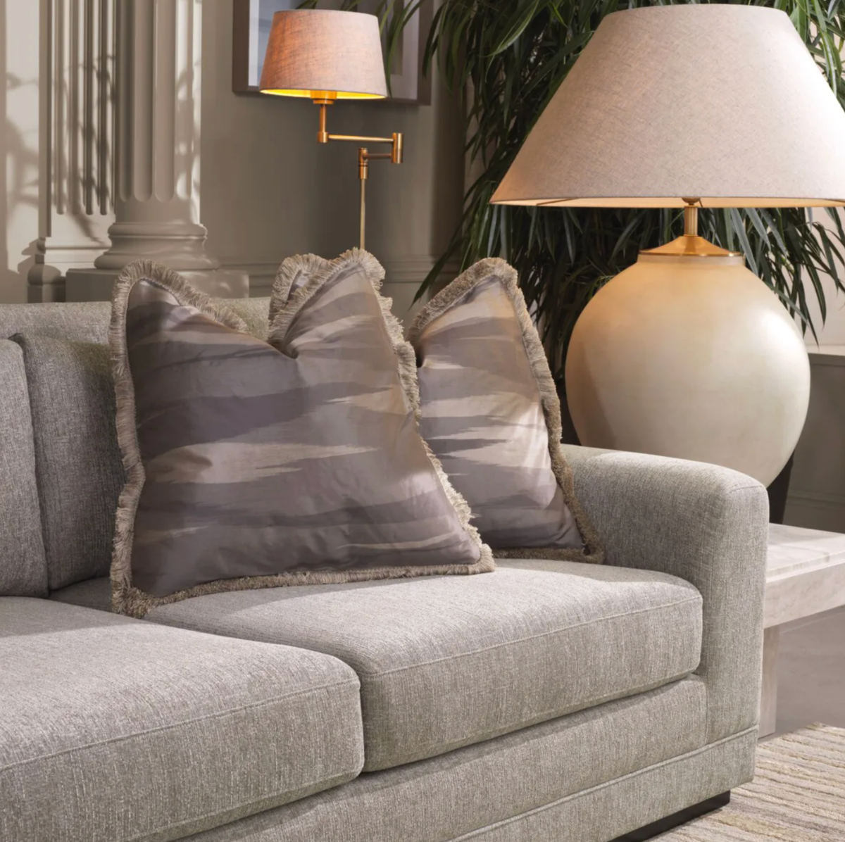 Corbin Floor Lamp with Linen Shade