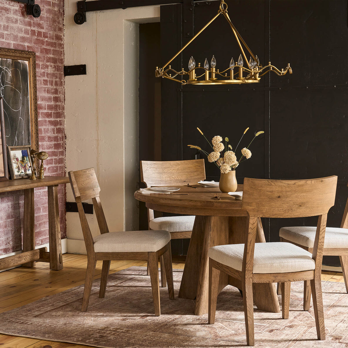 Sienna Extending Round Dining Table - 122-163cm