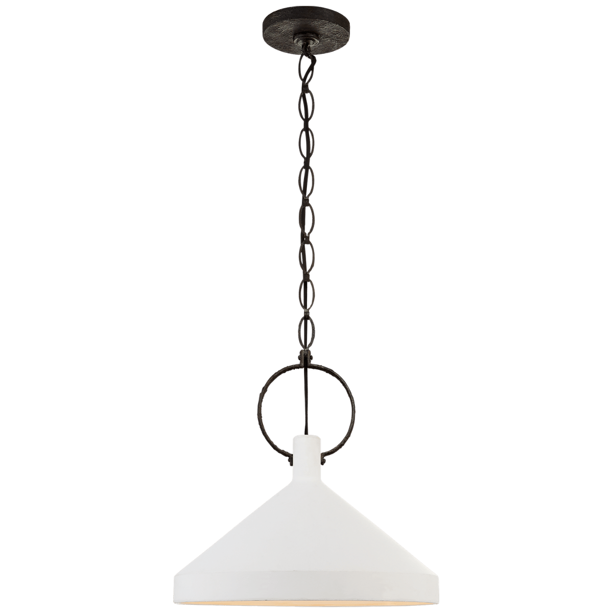 Limoges Large Pendant | Plaster White
