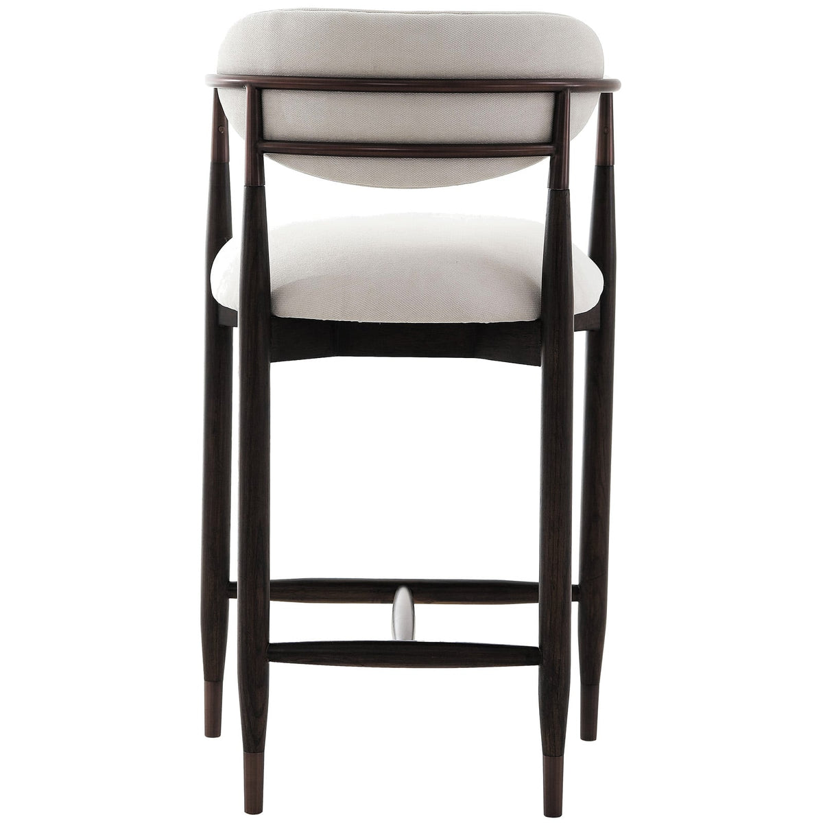 Soho Counter Stool in Walnut and Bronze