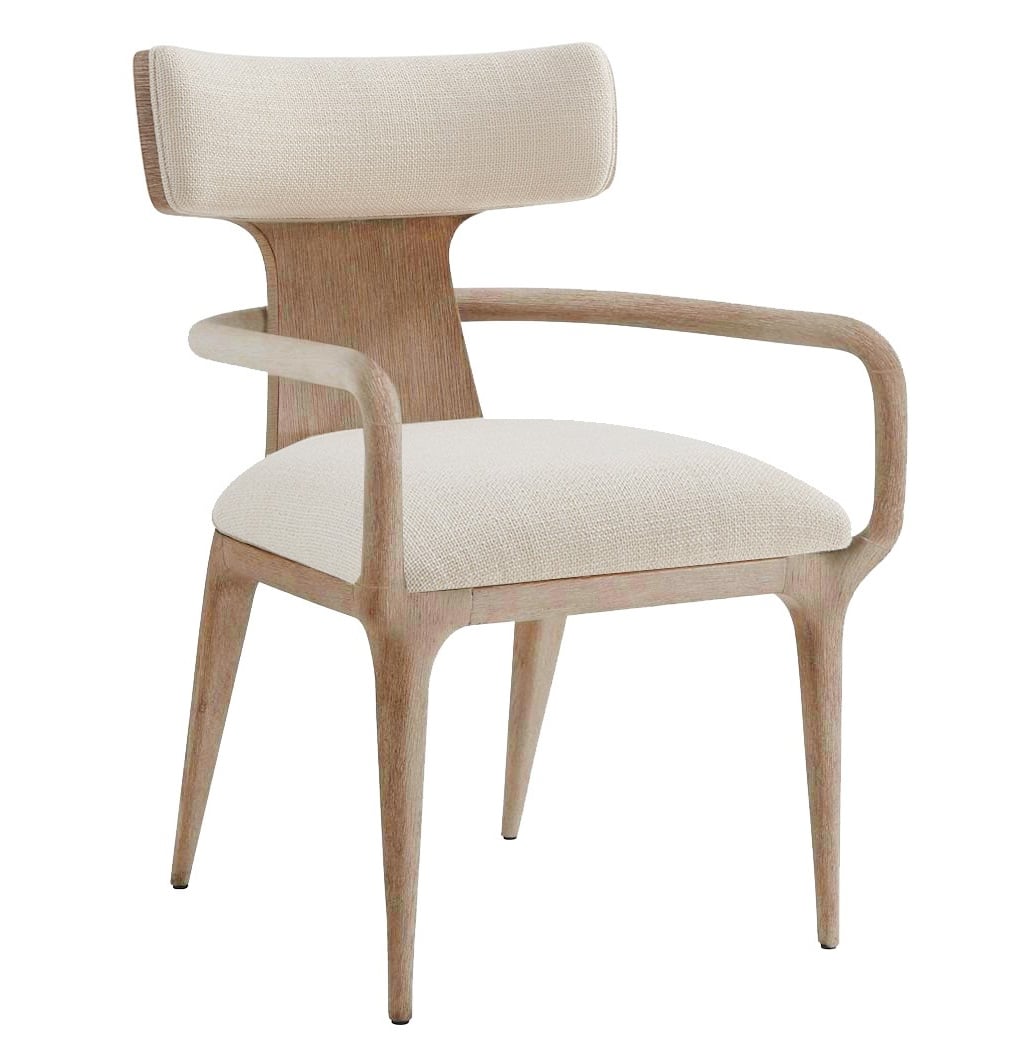 Repose Upholstered Arm Chair in Grey Oak