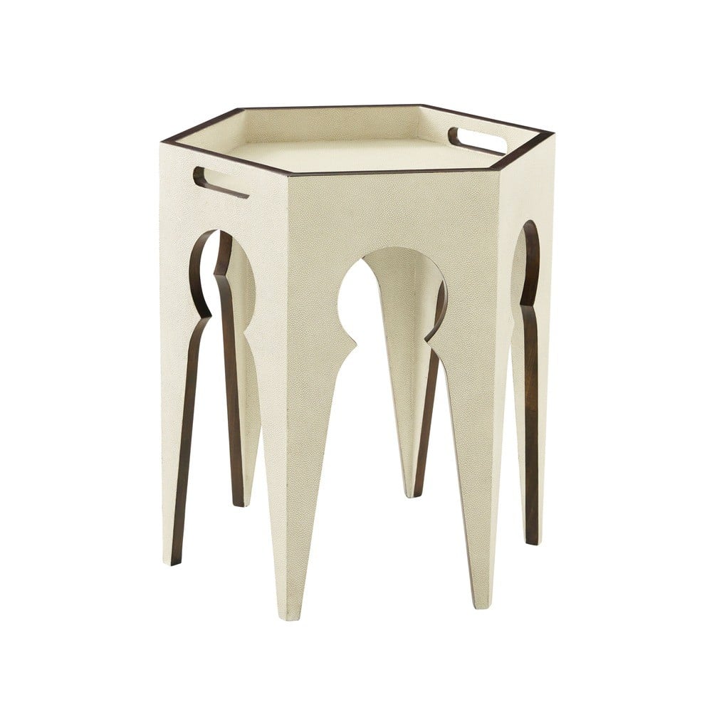 Radium Hexagonal Accent Table in Overcast