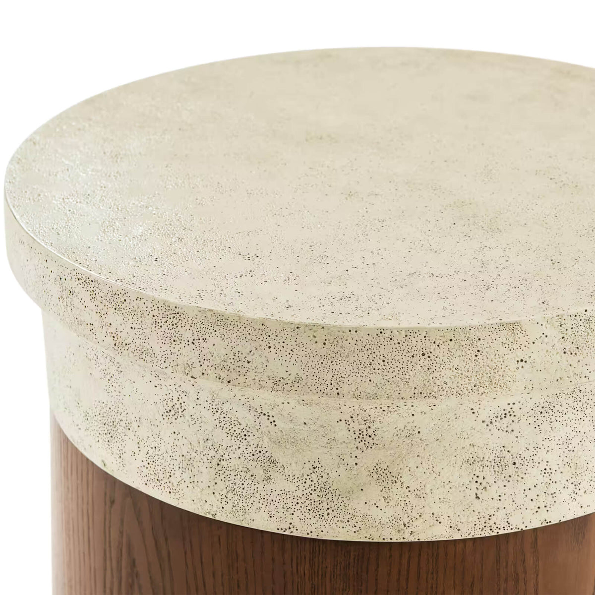 Catalina Round Side Table in Dune