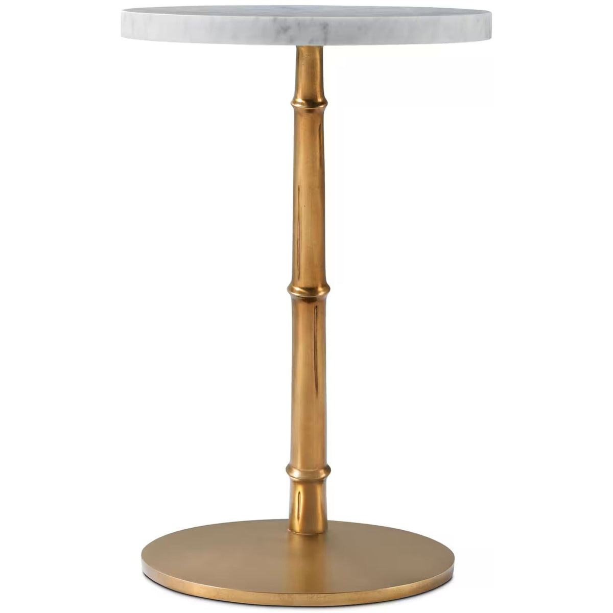 Kesden Accent Table in Bianco Marble