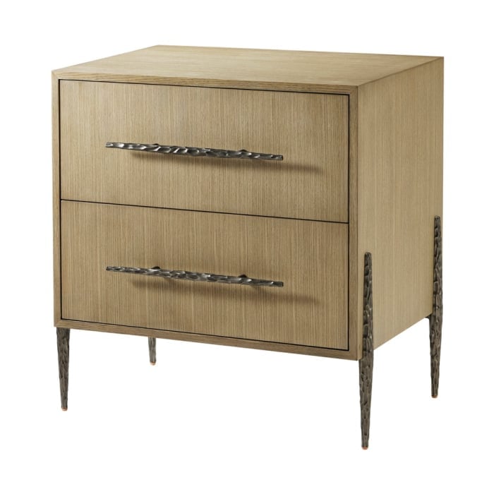 Outlet Theodore Alexander Essence Two Drawer Bedside Table