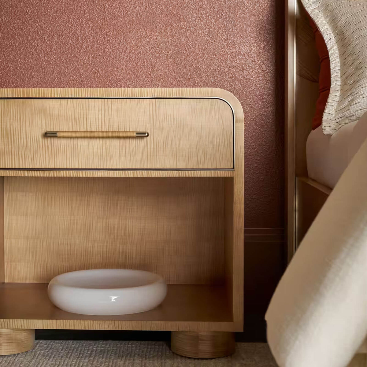 Origins Bedside Table II in Sesame