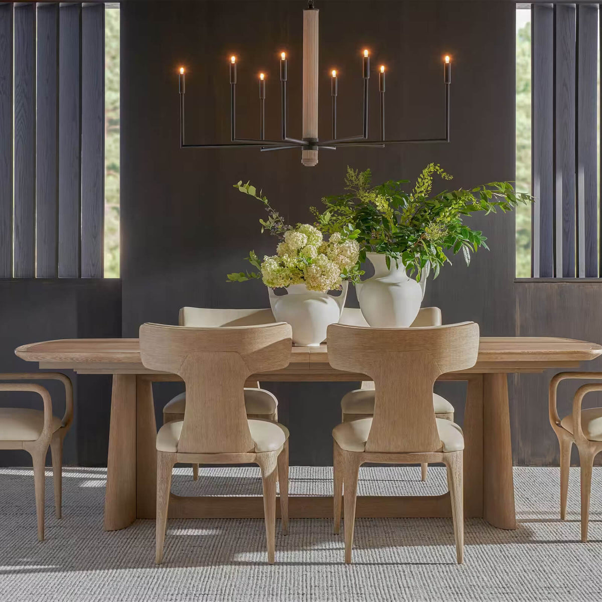 Repose Extending Dining Table in Grey Oak - 248-340cm