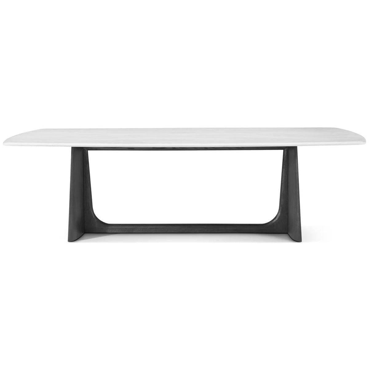 Repose Dining Table with Marble Top in Charcoal Oak - 260cm